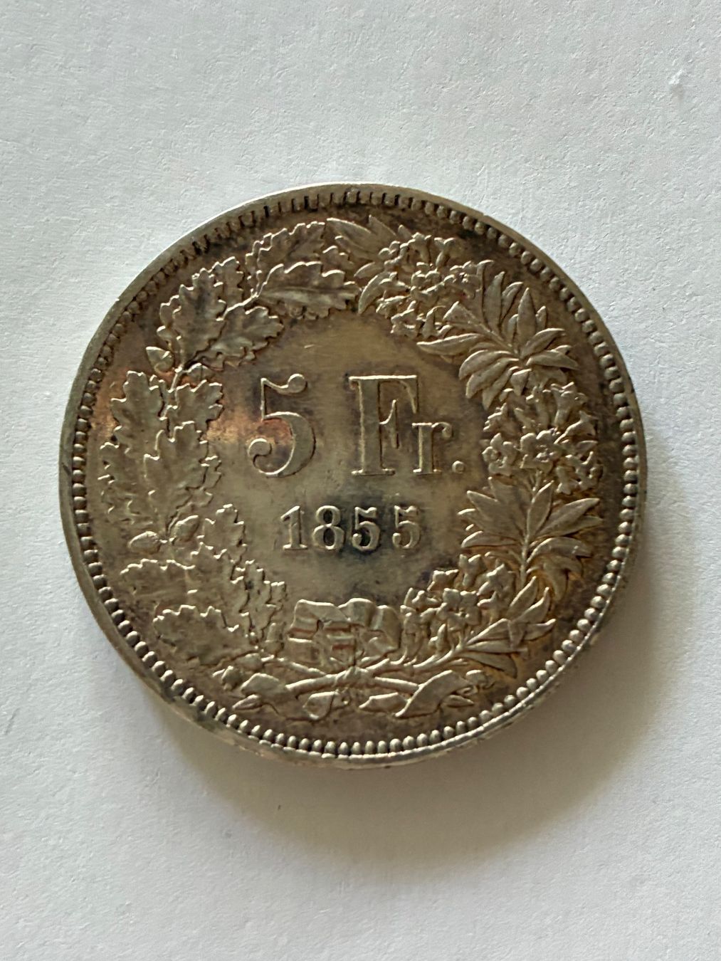 Tutti le monete: 5 Franken 1855 Solothurn – Usato da Kesswil venduto da 60plus