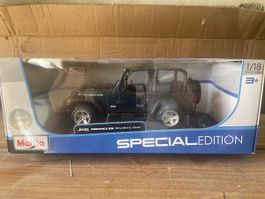 Modellauto Maisto Jeep Wrangler Rubicon 1:18 neu in OVP