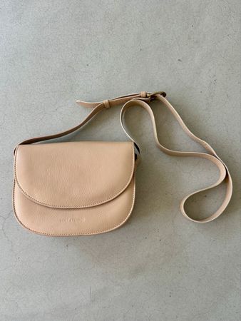 Satteltasche Leder beige von Lost&Found