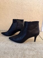Stiefeletten schwarz Schlangenoptik Grösse 41 guter Zustand