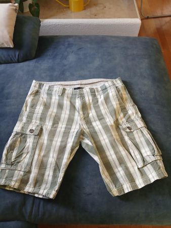 Bequeme Cargo Shorts, gestreift, Gr. 56