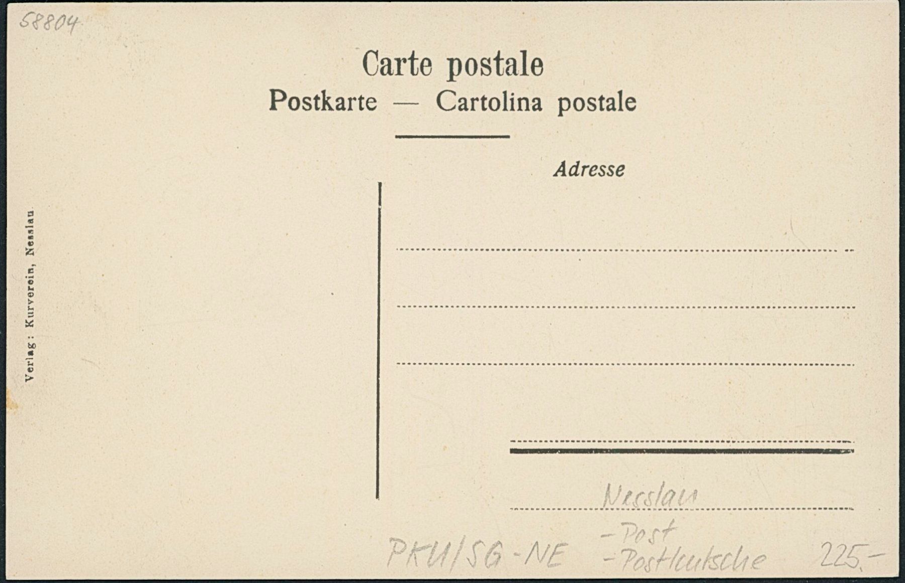 Cartes postales: SG Nesslau - Post - Postkutsche – Neuf (Voir description) à Schindellegi par leecollect 1