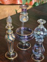 2 orientalische Parfumflacons 1 öllampe