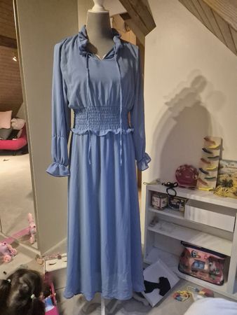 Maxikleid Malmara hellblau Grösse M
