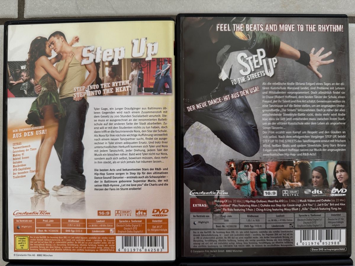 Tutti i DVDs: DVD Set - Step Up – Usato da Glattfelden venduto da ilamas 1