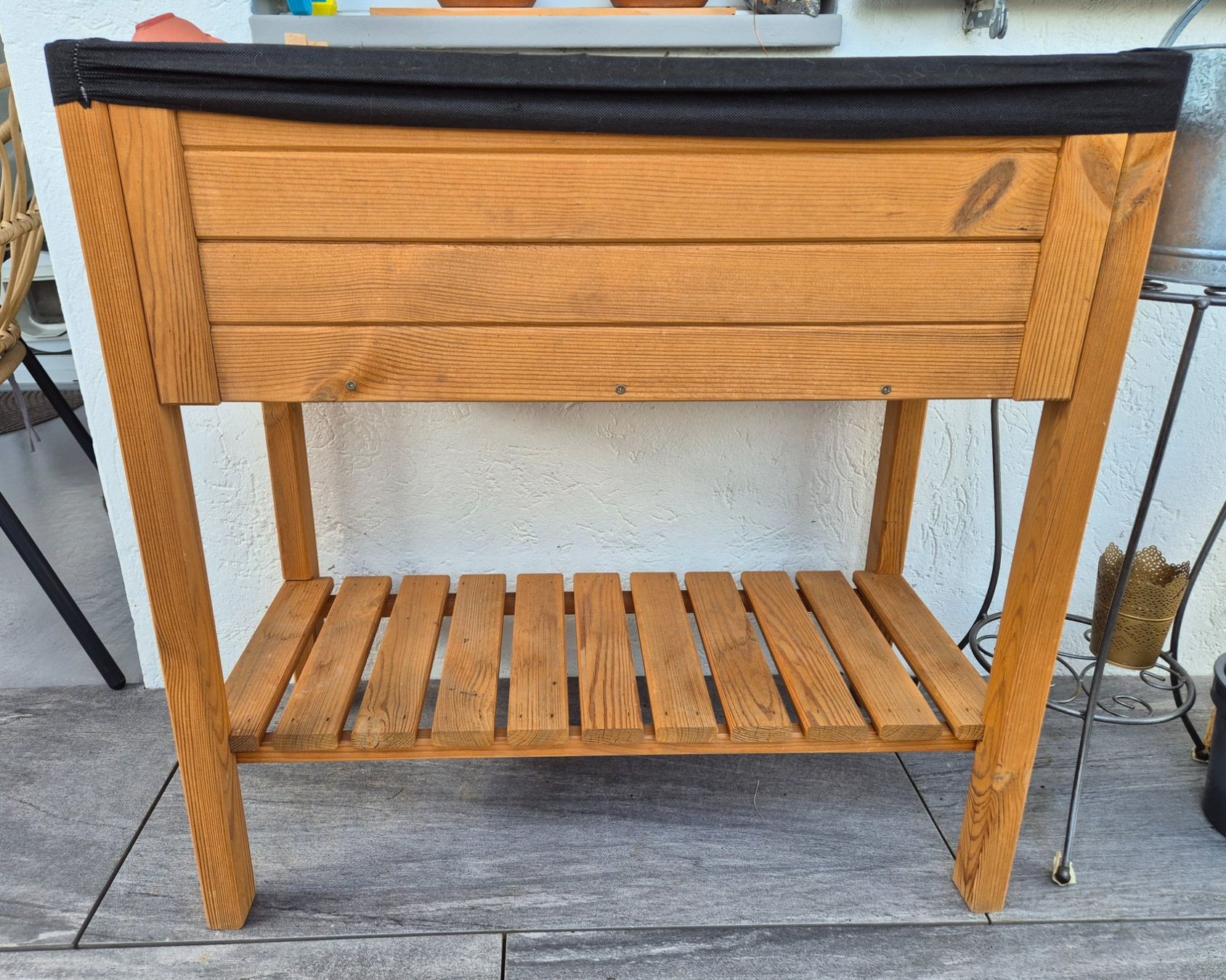 Blumentöpfe: Hochbeet mit Ablage 79 x 79 x 39 – Gebraucht aus Wolfwil von s.ara_c 1