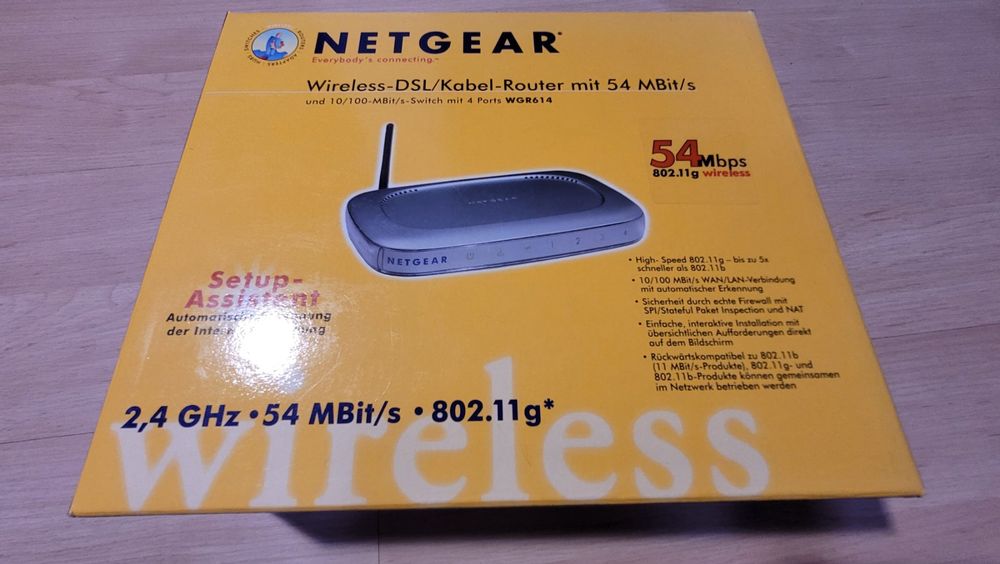 Netgear Modems & Router: NETGEAR Wireless DSL Cable router, 4 Port swich, 54MBit/s – Gebraucht aus Brig von Mike69