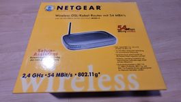 NETGEAR Wireless DSL Cable router, 4 Port swich, 54MBit/s