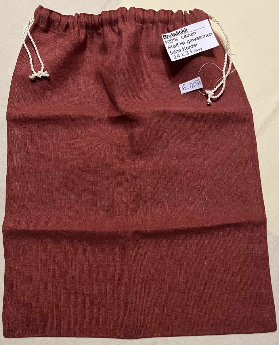 Borse: Brotsacksäckli, 24x31cm, Leinenstoff – Nuovo e nell'imballaggio originale da Schwerzenbach venduto da Elric