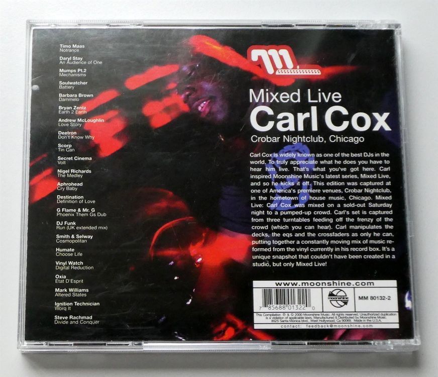 Carl Cox – Mixed Live: Crobar Nightclub | Kaufen auf Ricardo