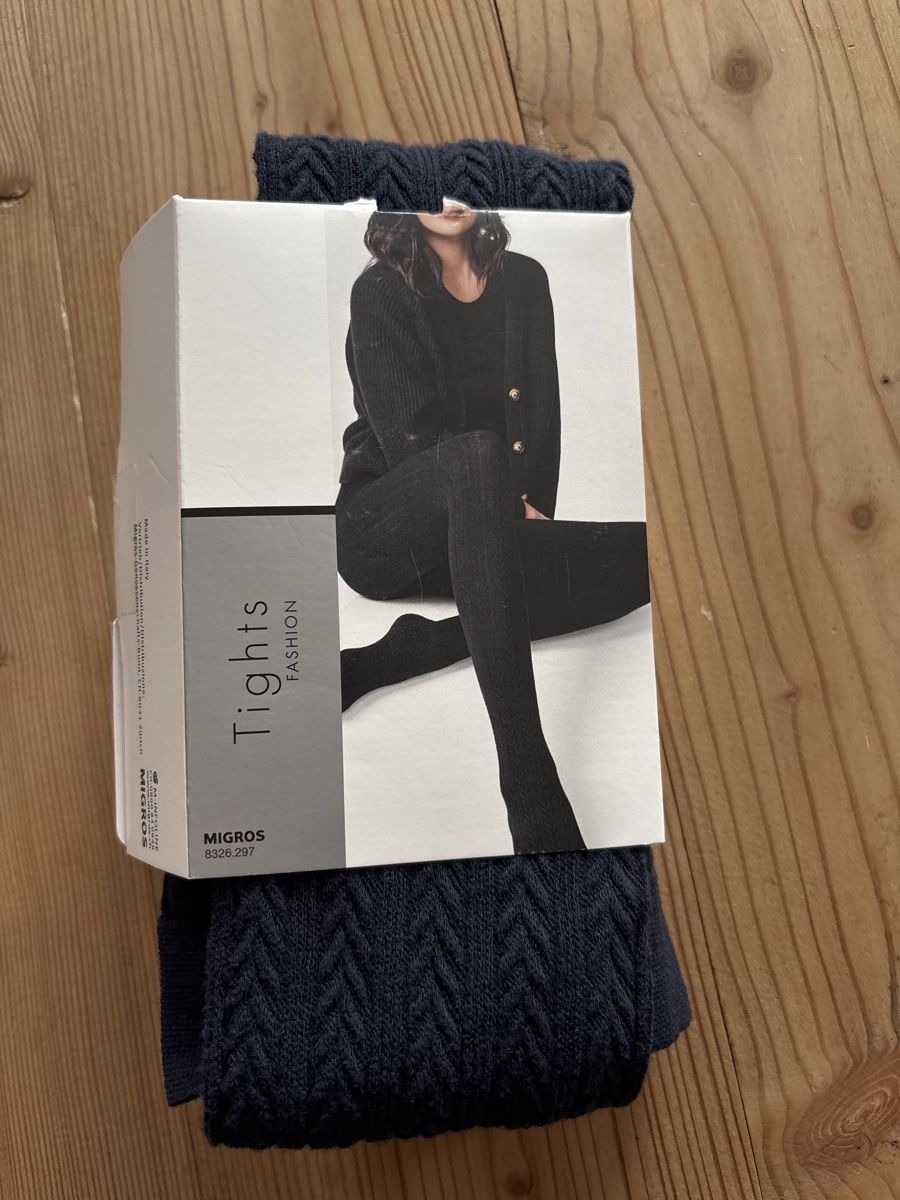 Calze & Collant: Collants NEUFS bleu marine M coton – Nuovo e nell'imballaggio originale da Arbaz venduto da nin_zqc6