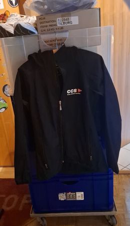 Schwarze CCS Softshell Jacke - Ideal für den Übergang!