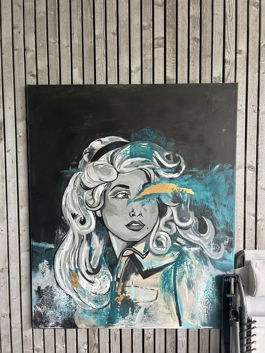 Dipinti: Handgemalt, Dolly Parton 100 x 120 gross – Usato da Tübach venduto da Laba1990 1