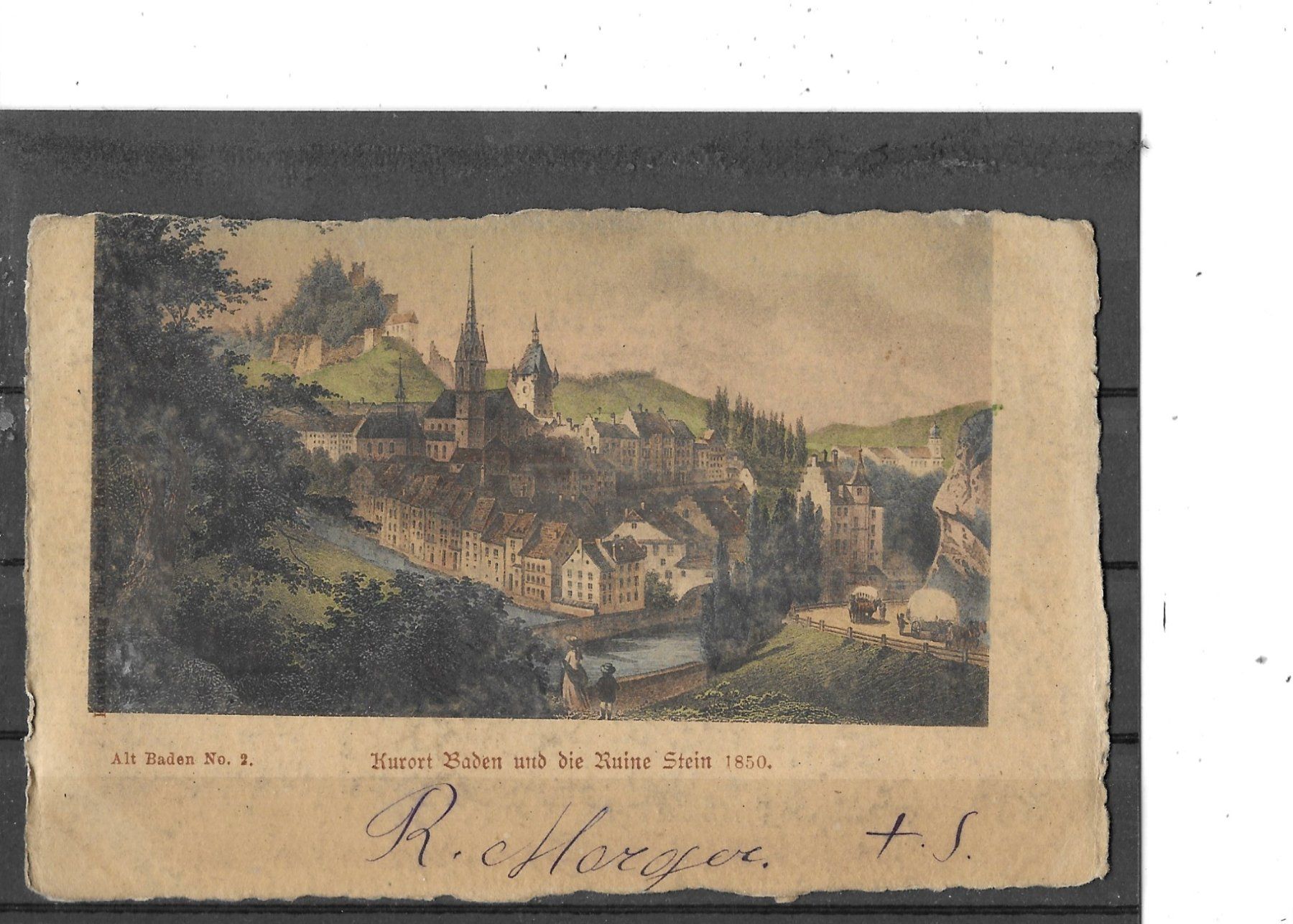 Cartes postales: AG Kurort Baden um 1850 – D'occasion à Schocherswil par Wilare