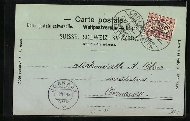 Cartes postales: Litho Locle, Gesamtansicht, Monument Dan – D'occasion à Berlin par bartko-reher 1