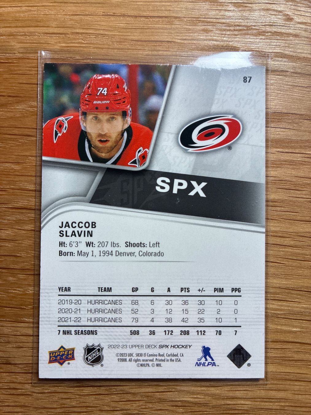 Panini Sammelbilder & Trading cards: Upper Deck SPX Jacob Slevin /299 – Gebraucht aus Wangenried von Garagara 1