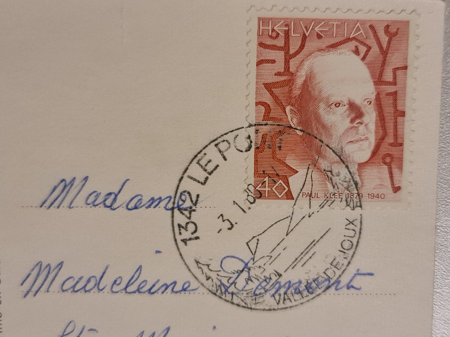 Ansichtskarten: Alte Ansichtskarte L'Abbaye Dent de Vaulion 1989 – Gebraucht aus Dintikon von Vexi 1