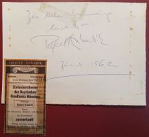 Rafael Kubelík 1914-1996 Autogramm signiert Karte 15x20cm