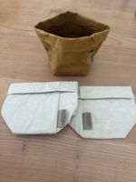 UASHMAMA Papierkörbe waschbar, Set aus 3 Stk. 