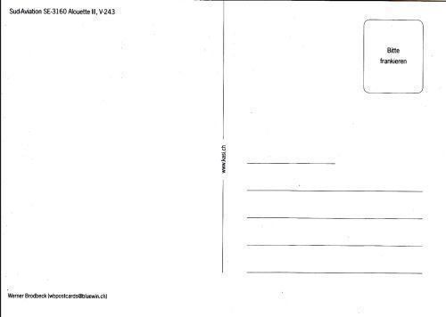 Cartoline postali: Ansichtskarte Alouette III Swiss Air Force – Nuovo (secondo la descrizione) da Basel venduto da Dogana 1