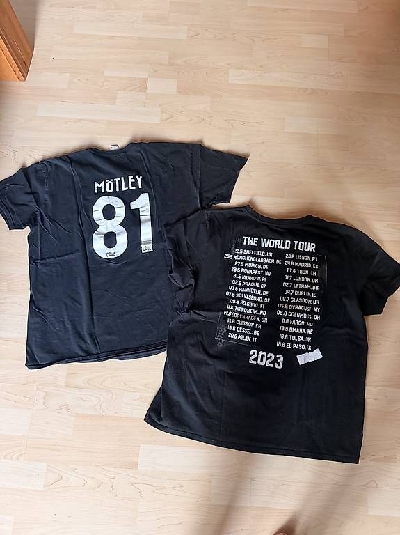 T-shirt: 2x Mötley Crüe Bandshirts XL – Usato da Buchberg venduto da Salmonfly666 1