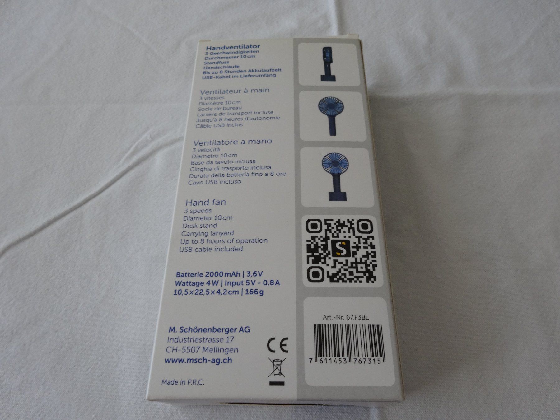 Ventilatori: Handventilator mit Micro USB Kabel – Nuovo e nell'imballaggio originale da Neerach venduto da jenny062 2