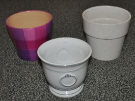 3er Set Blumentöpfe - Ideal für den Frühling! Top Zustand