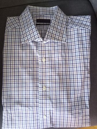 Vakko Hemd Gr. 42, Comfort Fit, Kariert - Neu