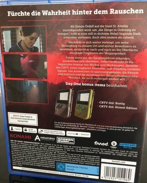 Sony Giochi: SILENT HILL Townfall  [PS5] – Nuovo (secondo la descrizione) da Jegenstorf venduto da McKenas_Cole 1