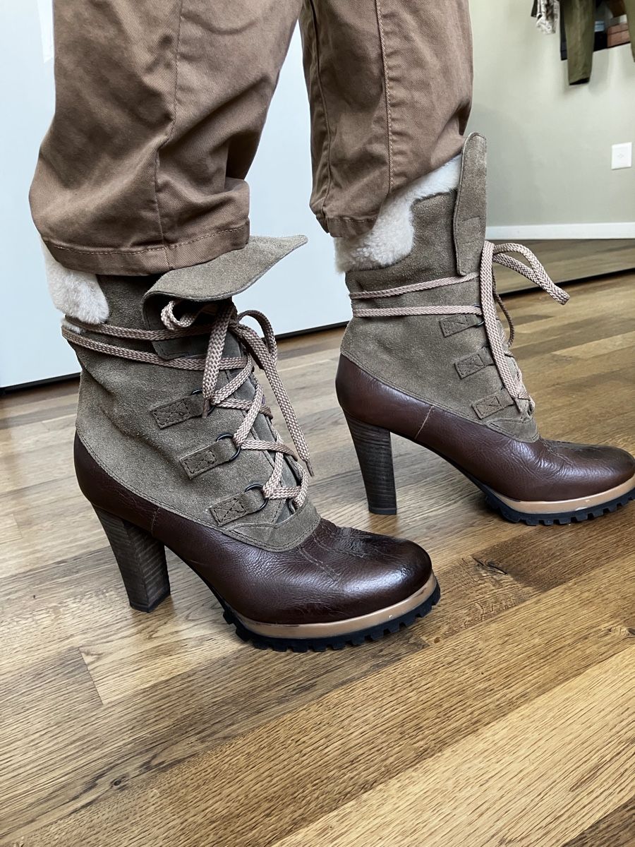 Scarpe da donna: Italienische Stiefel mit Absatz Gr. 39 – Usato da Arni AG venduto da Pfidi7 1
