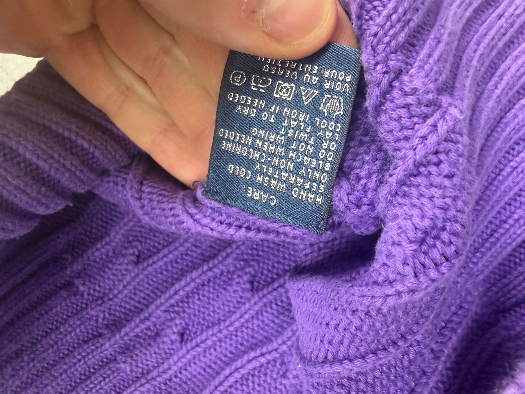 Ralph Lauren Pullover & Sweatshirts: Pull Torsadé Ralph Lauren Violet Col V - L #31 – Neu (gemäss Beschreibung) aus Hauterive NE von Leo_o 7