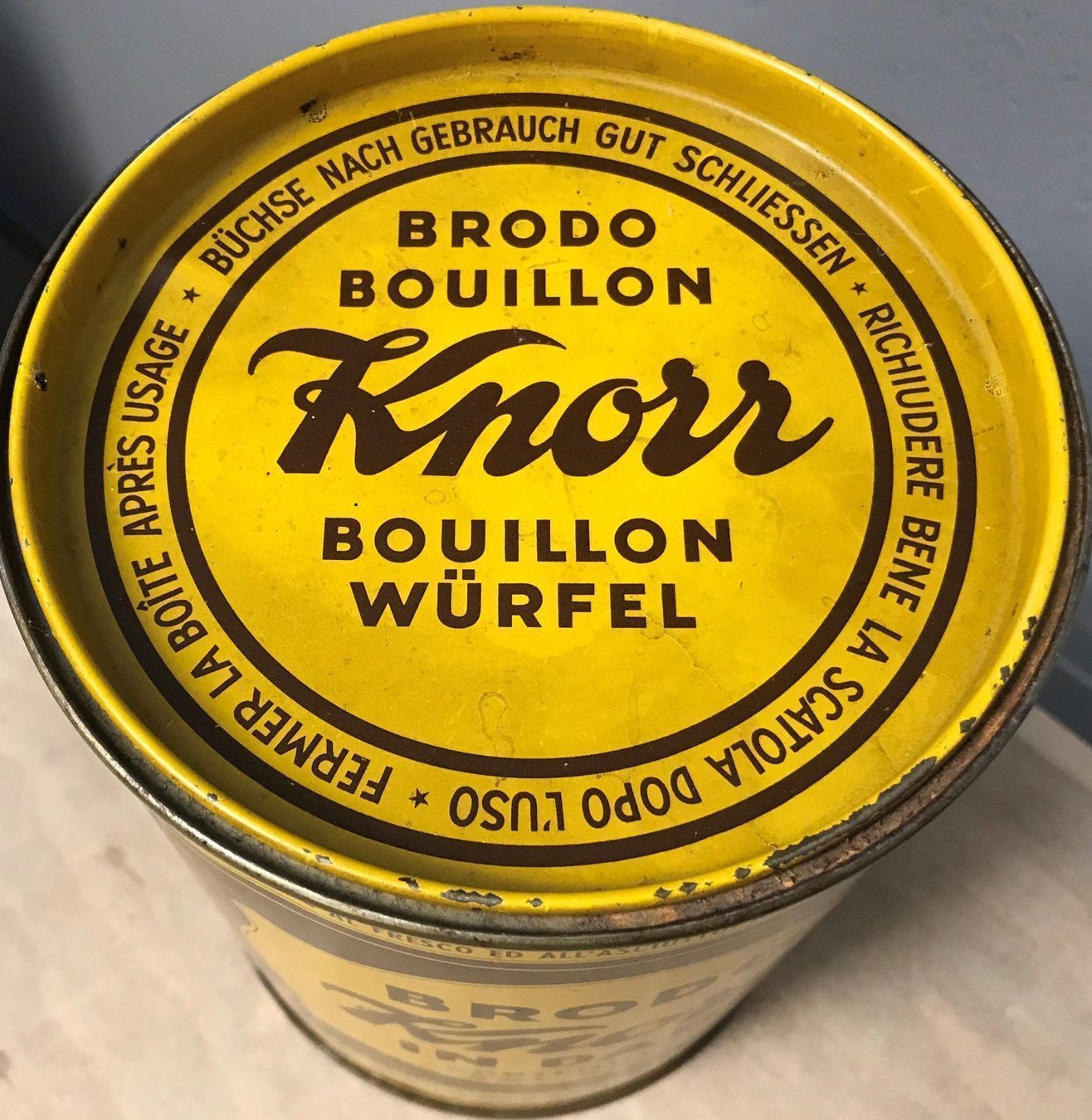 Barattoli: Alte Blechdose KNORR Bouillon-Würfel – Usato da Rothrist venduto da Luckywinner 3