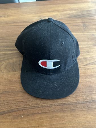 Champion Baseball Cap - Adjustable Snapback - Black