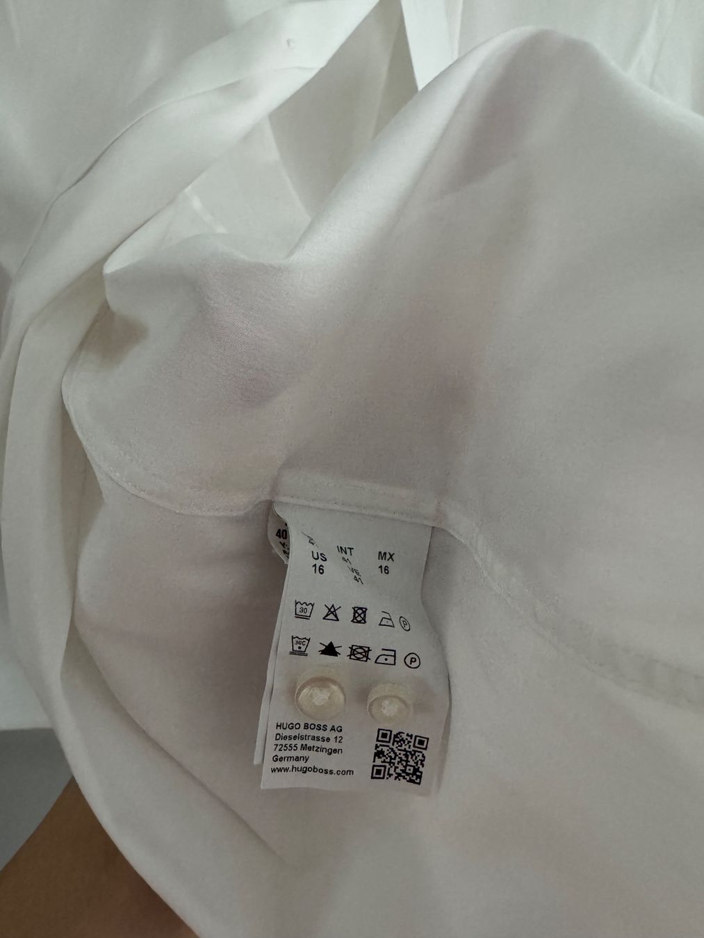 Hugo Boss Camicie: BOSS Herren Hemd Jason Weiß Gr. 41 – Usato da Zürich venduto da ebr_595v 2