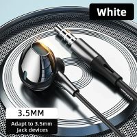 In-Ear-Kopfhörer 3,5 mm mit Lautstärkeregler, weiss
