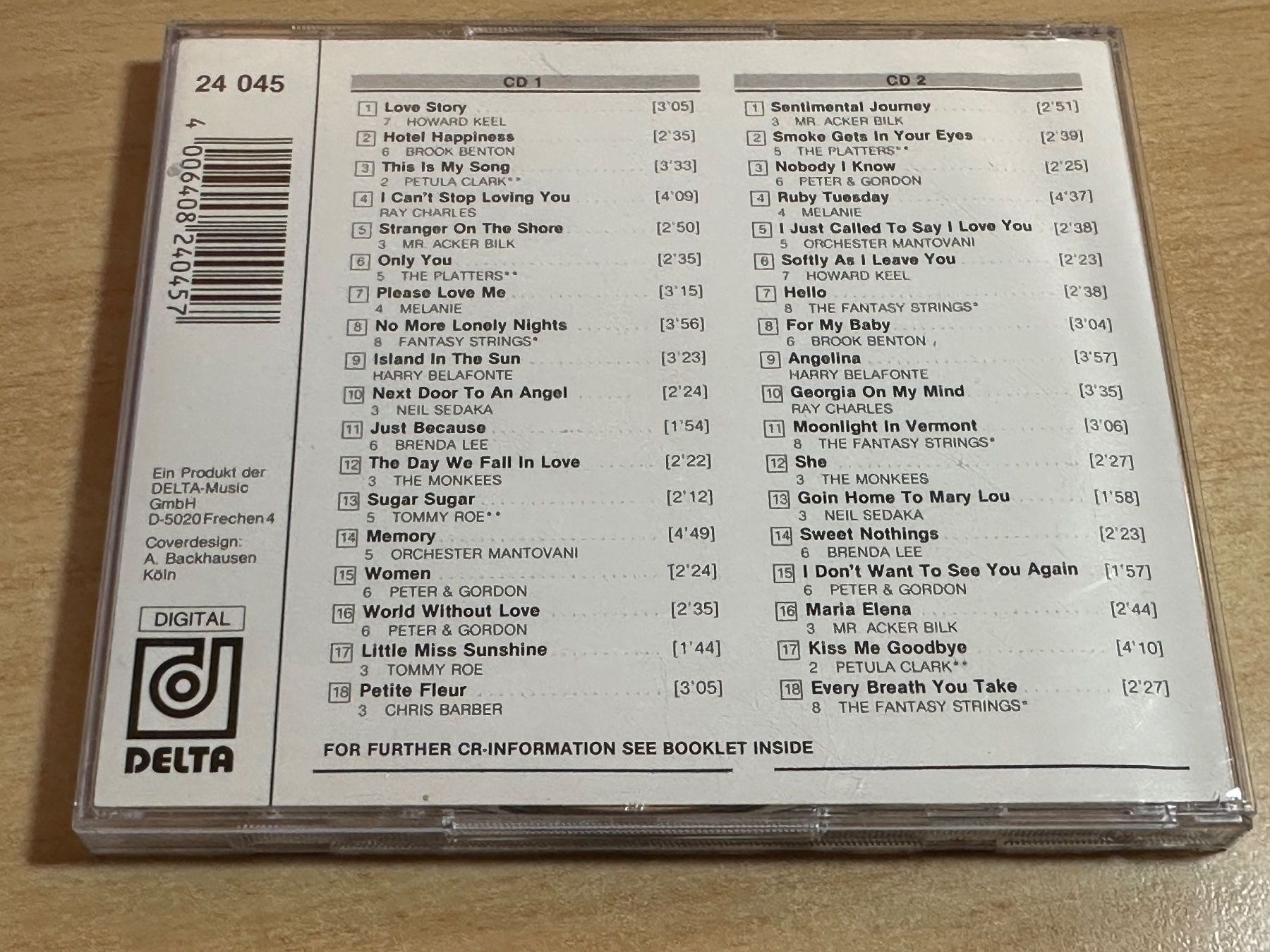 CD: Various  - ONLY YOU - LOVE EMOTION - 2 CD – Usato da Rikon im Tösstal venduto da Alpenmutz 1