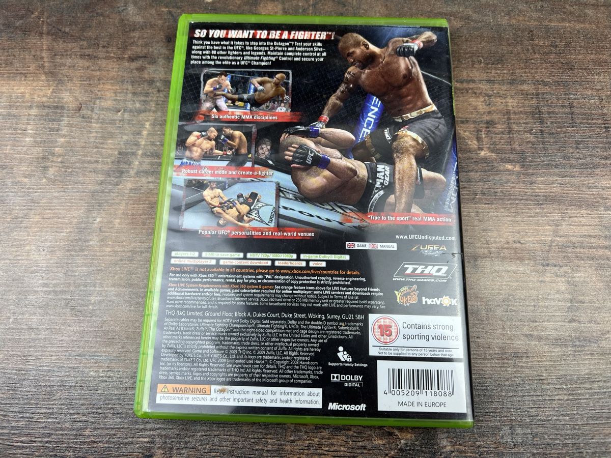 Spiele: UFC 2009 UNDISPUTED Xbox 360 Spiel – Gebraucht aus Hallau von R.R.91 1