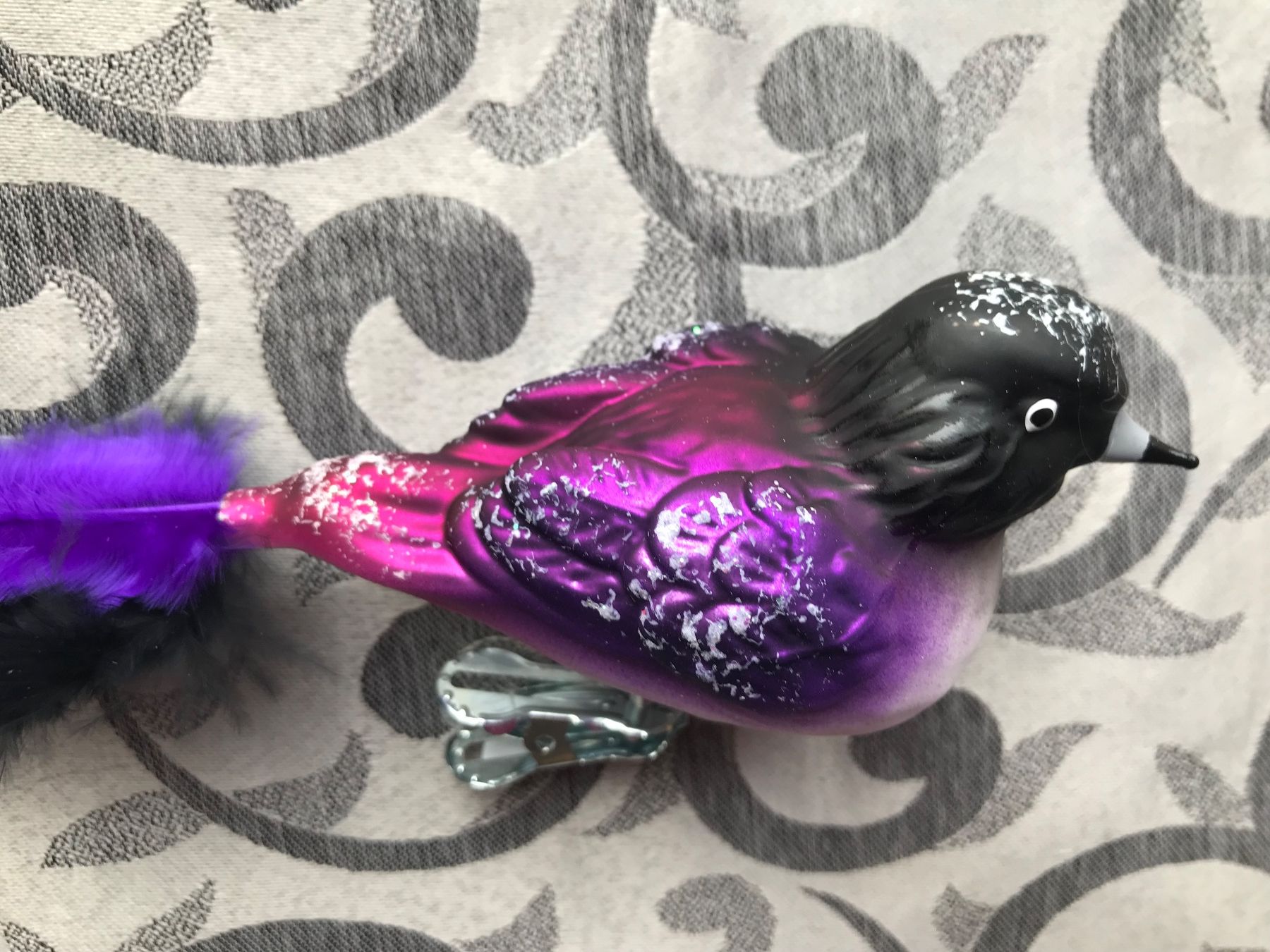 Tutte le decorazioni: Amethystglanzstar Vogel Christbaumschmuck – Nuovo e nell'imballaggio originale da Alpnach Dorf venduto da marvo