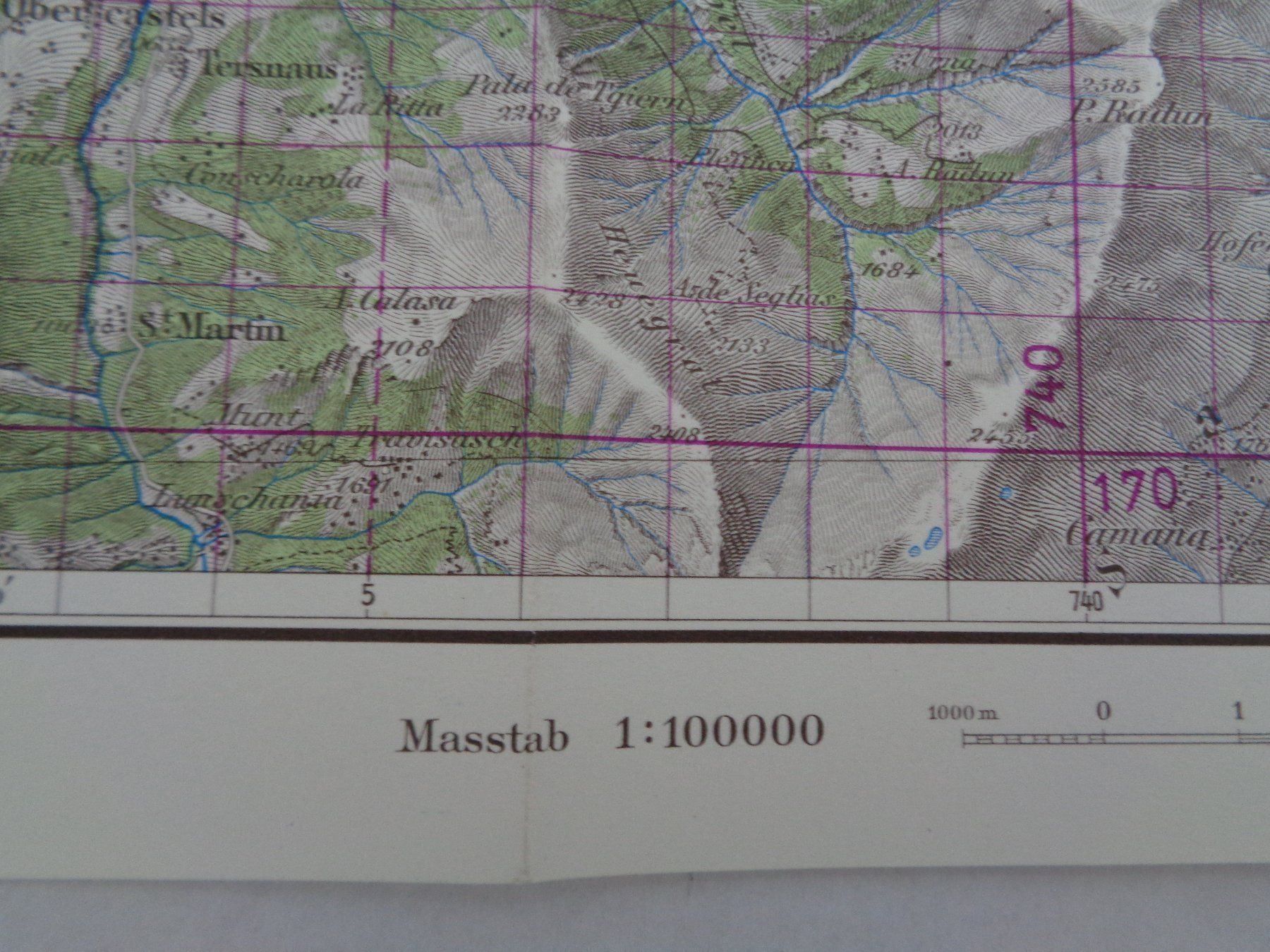 Cartine & Atlanti: Topographische Karte - Chur 1949 – Usato da Chur venduto da omonia 1