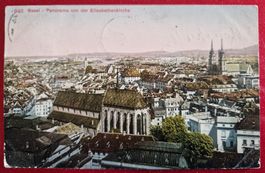 Basel Panorama Elisabethenkirche 1910