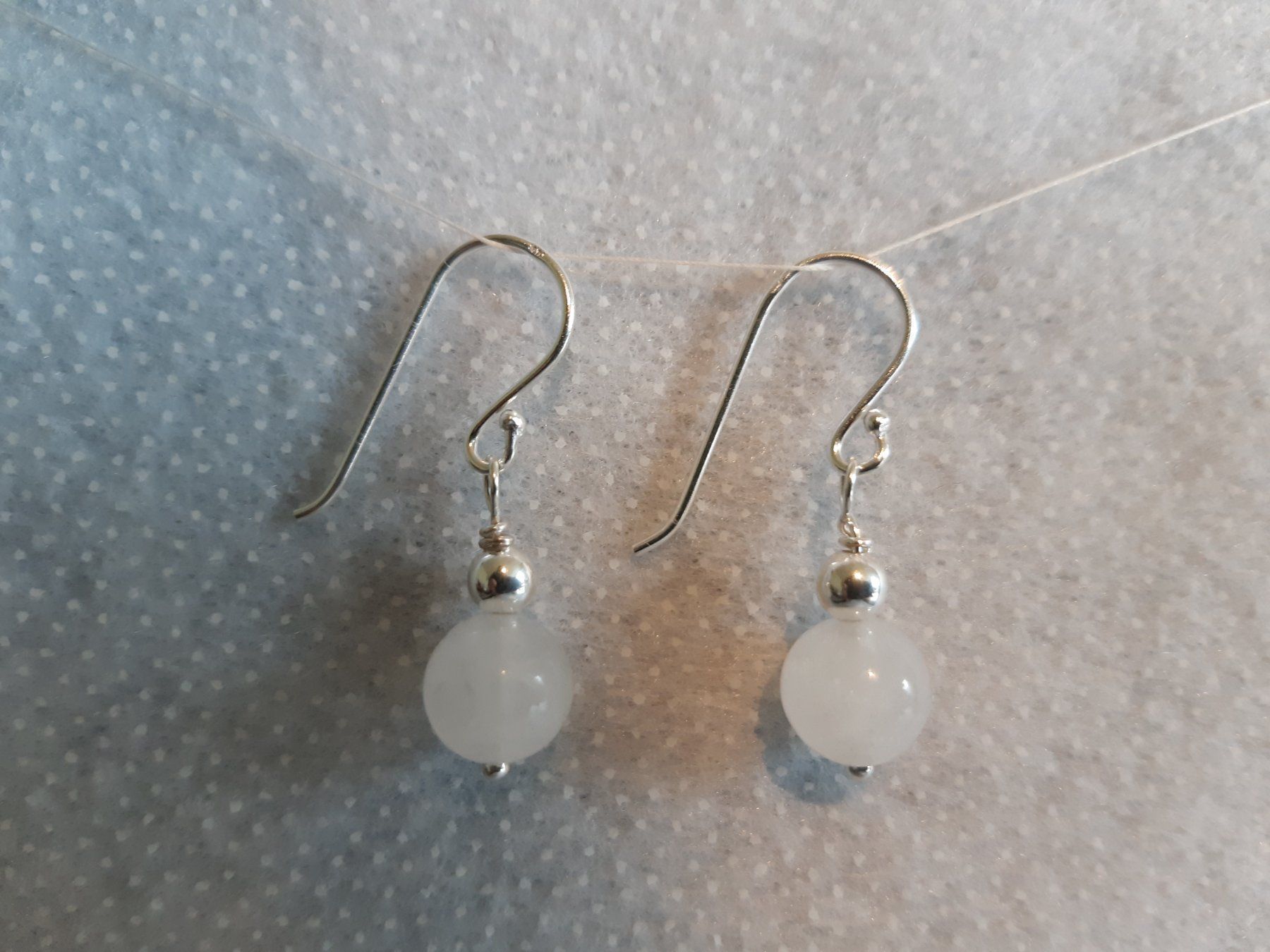 Orecchini pendenti & Orecchini a lobo: Ohrringe Sterling Silber 925 - Weiss – Nuovo e nell'imballaggio originale da Einsiedeln venduto da My__Way 1