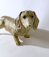 Ornament Figur Dackel Hund - Figurine Teckel doré
