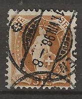 CH072a - Helvetia debout 72a obl. 11.8.1898