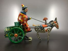 ⭐ Kutsche & Clown Spielzeug Vintage Mechanisches Spielzeug,