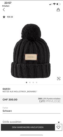 Originale Gucci Dame Mütze