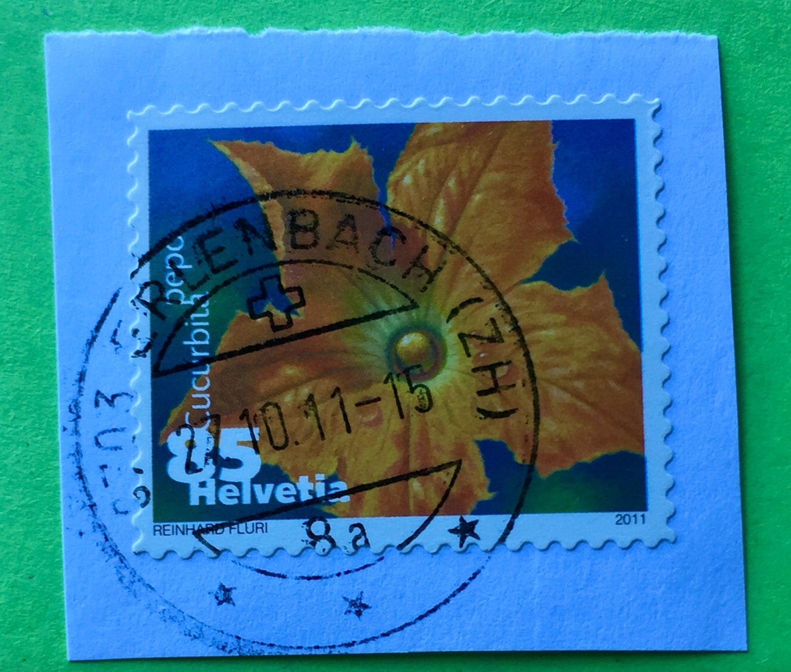 Tutti i francobolli: Nr.1376 Dauermarken Gemüseblüten 2011 mit Stempelt Zucchini – Usato da Aarau venduto da Billa007