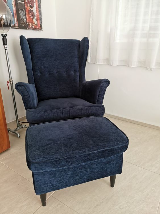 Sessel Strandmon blau Ikea Kaufen auf Ricardo