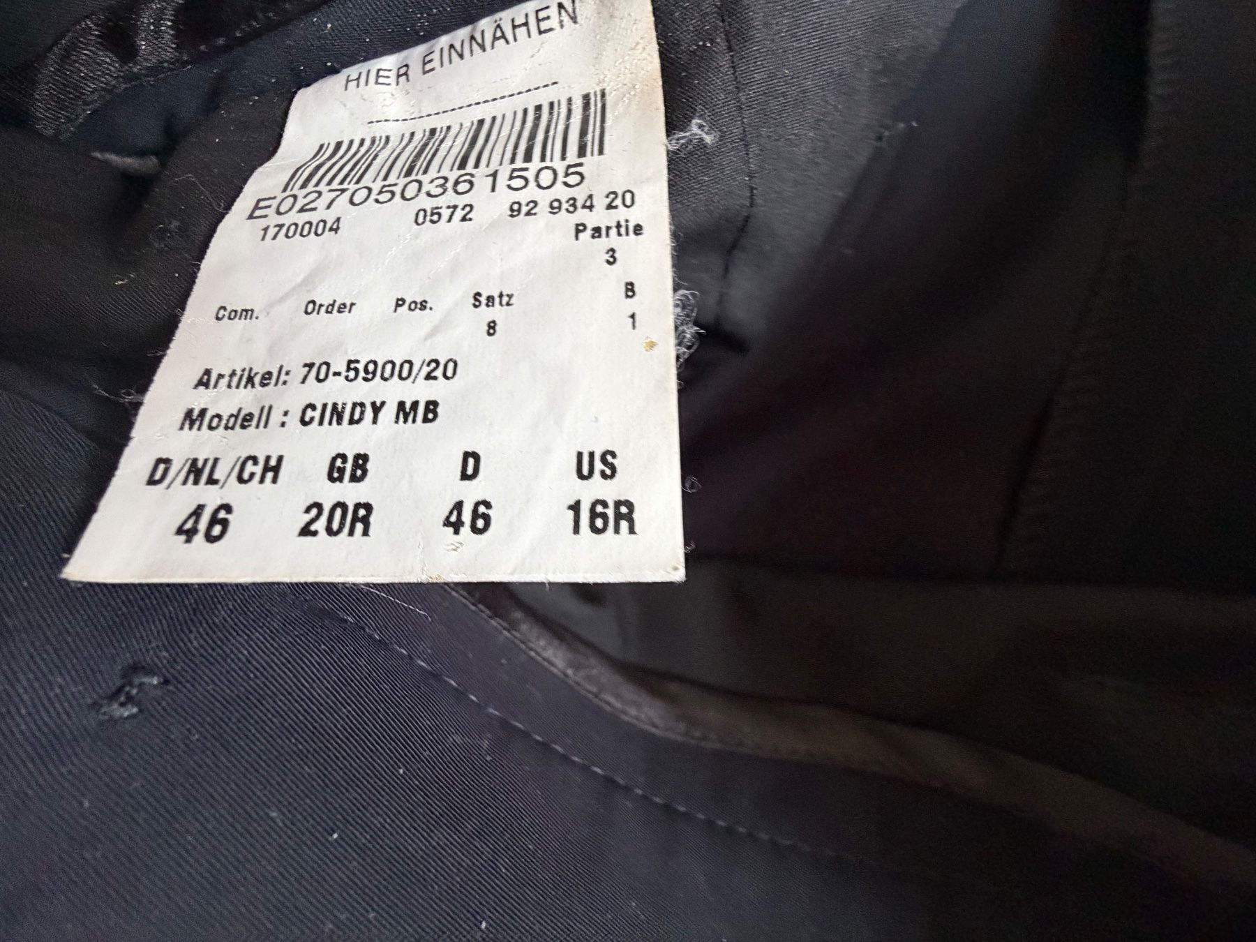 Brax Pantaloni: Brax Hose Gr. 46, schwarz, – Usato da Zürich venduto da Fortunalis 4