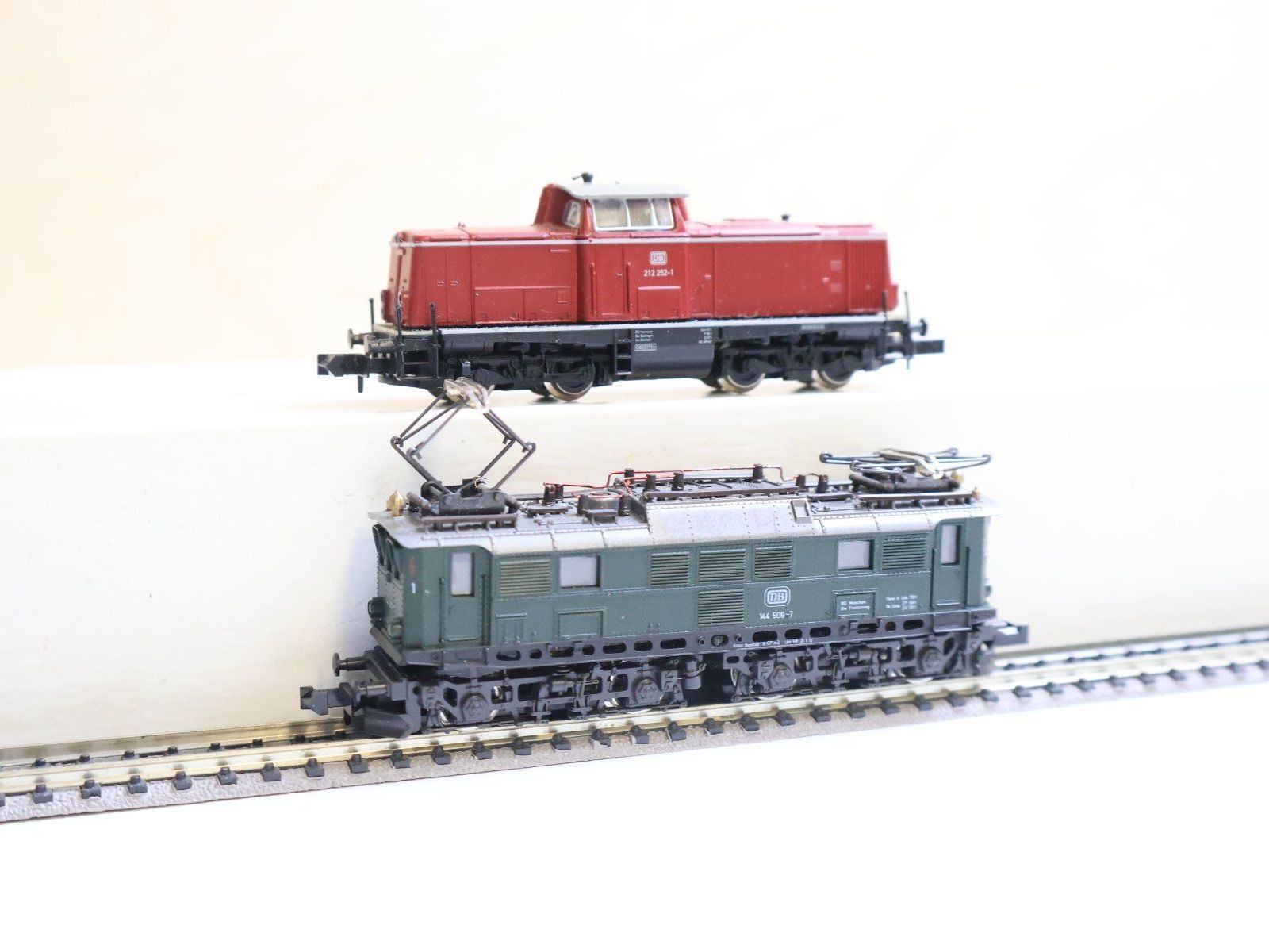 Fleischmann Modelleisenbahnen: Fleischmann/Roco Rangierlok mit Telex + E-Lok  - Spur N – Gebraucht aus Winterthur von Monstera 2