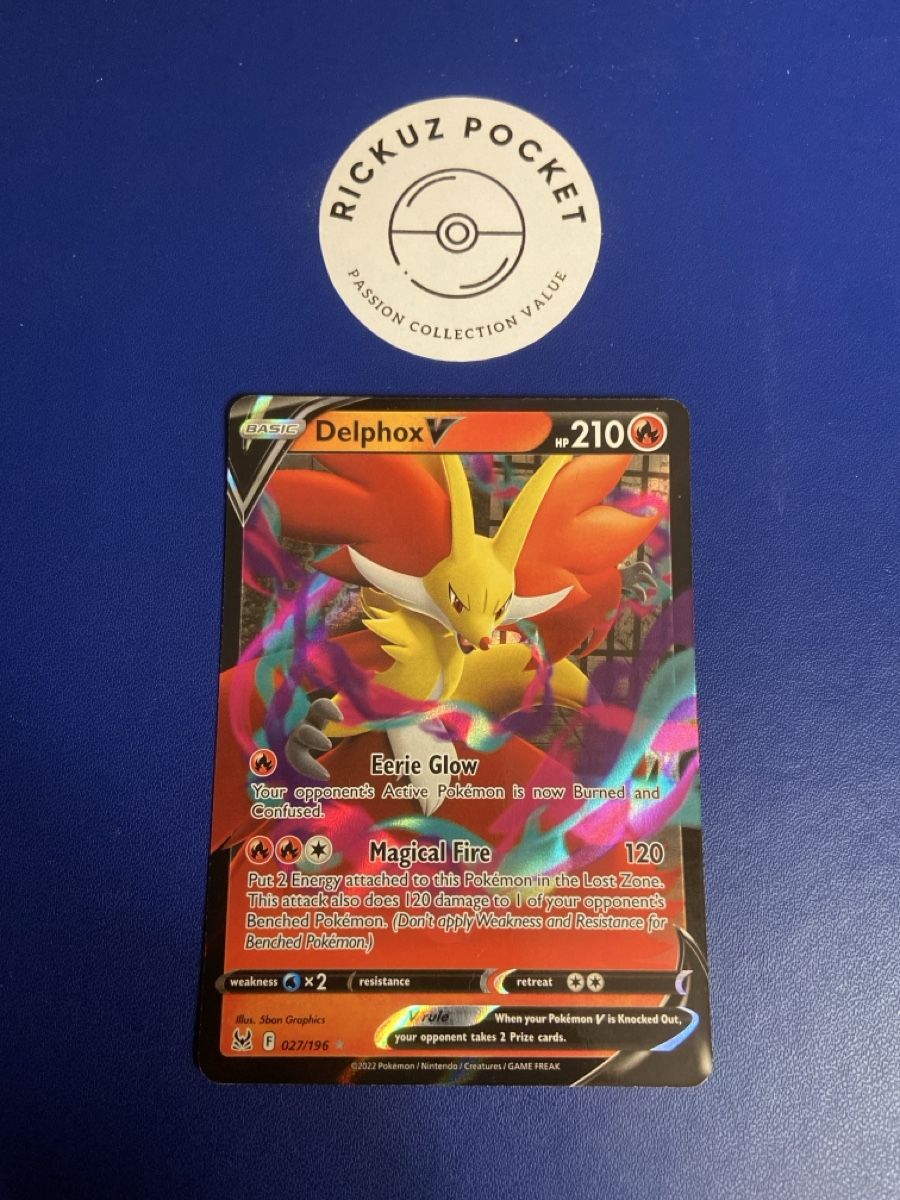 Pokémon Sammelbilder & Trading cards: Delphox V #27 Pokémon Lost Origin – Gebraucht aus Montagnola von Rickuz